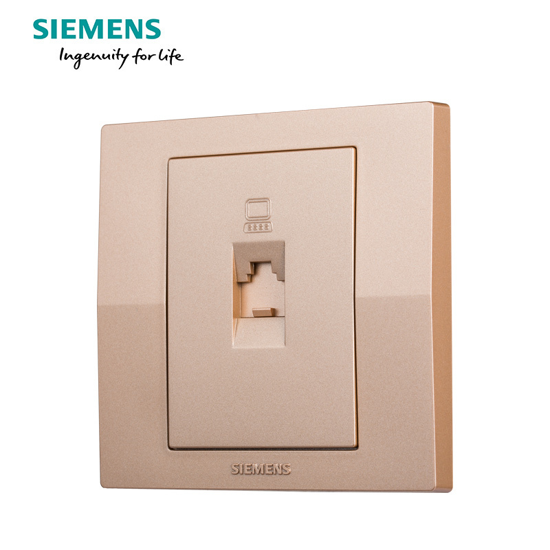 西门子(SIEMENS)开关插座 悦动香槟金系列电脑插座5UH8062-3NC03