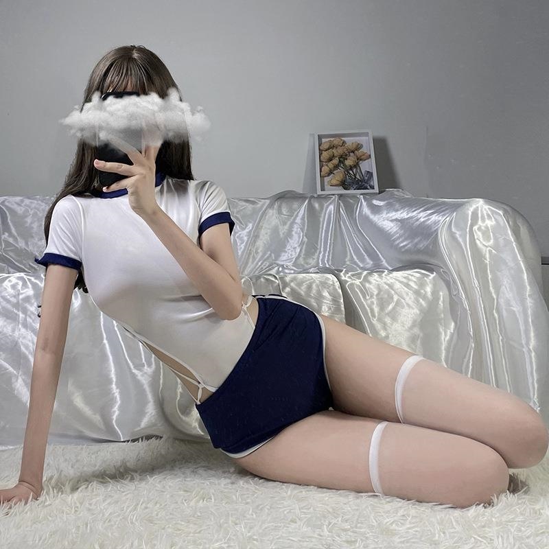 硕遥性感校园装情趣内衣纯欲制服激情套装开裆诱惑女床上体操服装