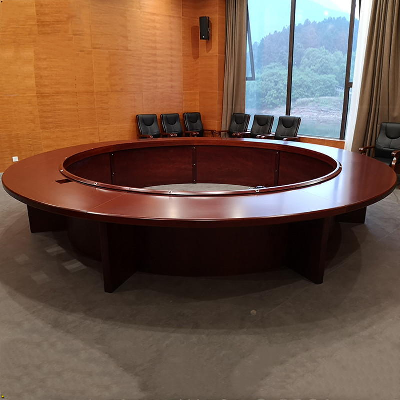 迪欧木质油漆办公桌圆形会议桌