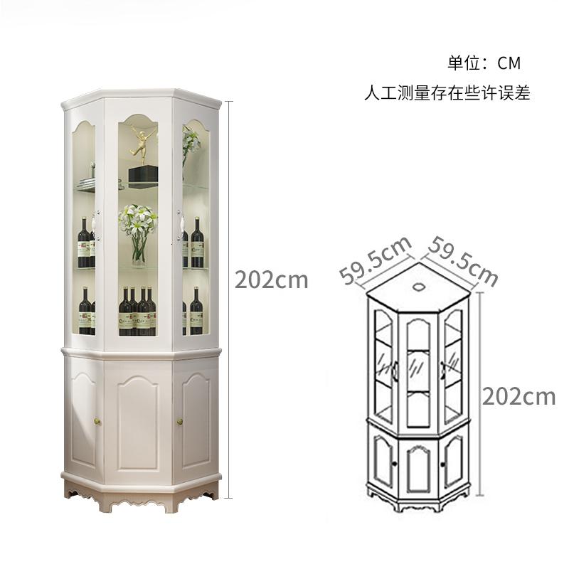 美帮汇酒柜欧式角柜墙角柜三角形墙角置物架转角收纳柜边角柜角柜角落柜高清大图