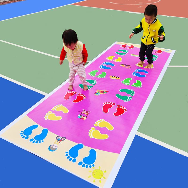 幼儿园手忙脚乱游戏垫儿童户外同手同脚体育玩具器材手脚并用道具