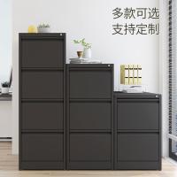 迅众 四抽卡箱挂劳柜鹅颈拉手卡箱文件柜钢制办公矮柜抽屉式挂快劳铁皮档案柜资料柜桌下柜