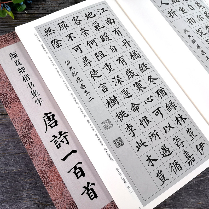 褚遂良楷书集字唐诗100首 [正版]书法集字唐诗宋词一百首春联古文箴言名言成语 颜真卿欧阳询赵孟俯智永楷书千字文曹全碑隶