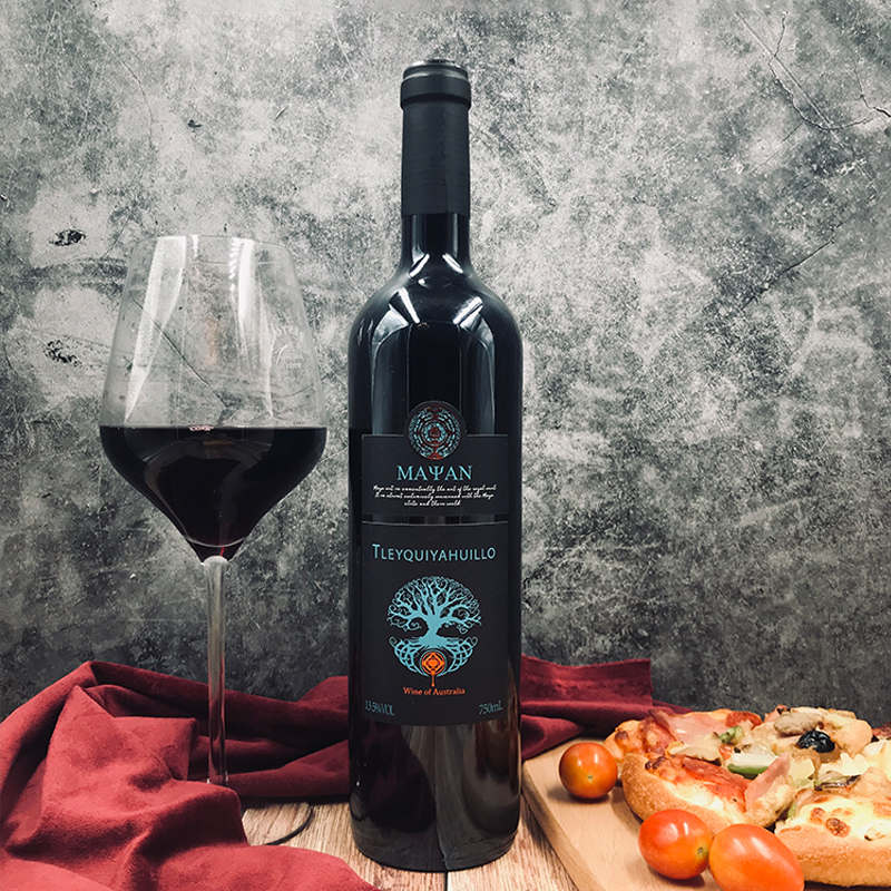 denton澳大利亚进口红酒玛娅维洛干红葡萄酒750ml瓶