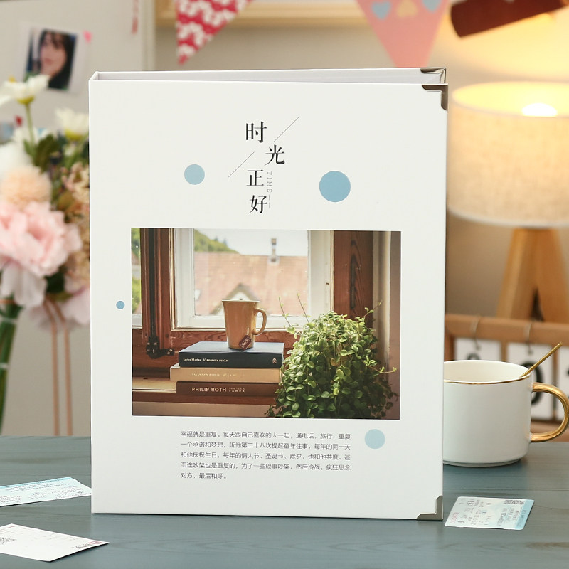 三维工匠火车票电影票收藏册纪念册旅游票票据收集相册影集相册本插页式 时光正好(火车票160张+飞机票/门票60张+5寸照高清大图