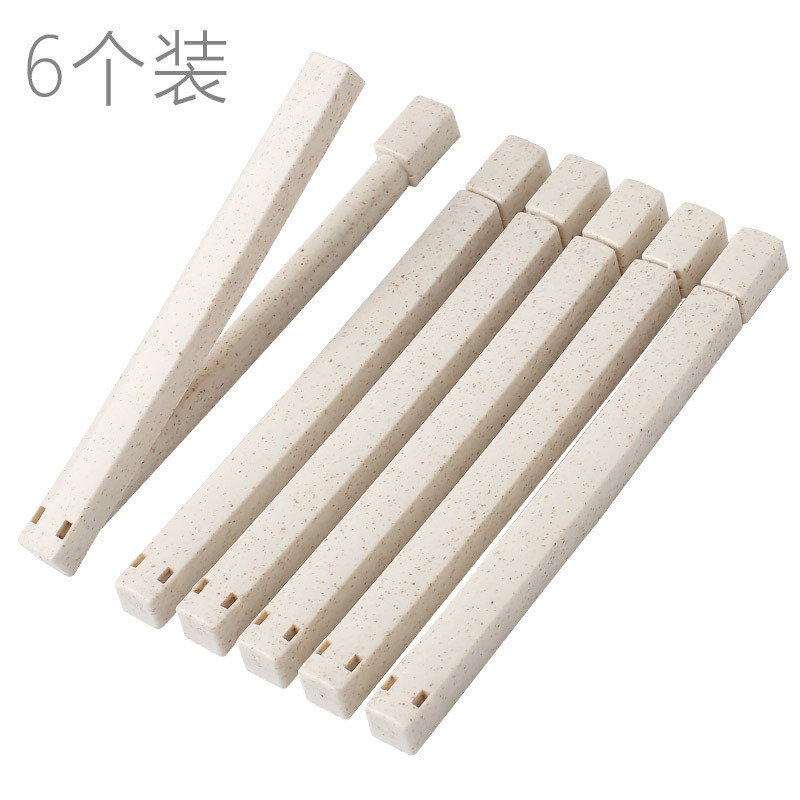 家柏饰(CORATED)封口夹密封夹食品袋夹子小麦食物保鲜夹子零食袋奶粉袋密封夹子高清大图