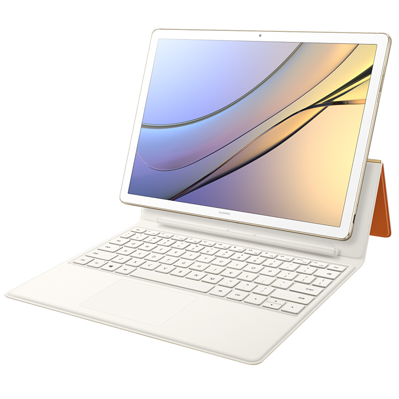 华为(HUAWEI) MateBook E 12英寸平板电脑笔记本二合一(i5-7Y54 8G 256GB固态 内含扩展坞 2K高清屏 含正版office 香槟金)