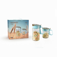 皖亭(WANTING) X1104 皖亭玻璃油壶调味四件套 单套装