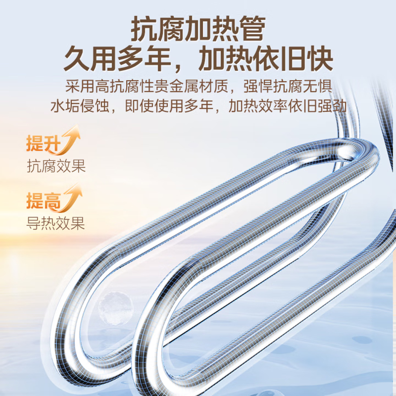 美的[3年质保]上出水电热水器小厨宝家用8.3L迷你大水量连续出水搪瓷内胆一级能效速热F8.3-20CB(ES)高清大图