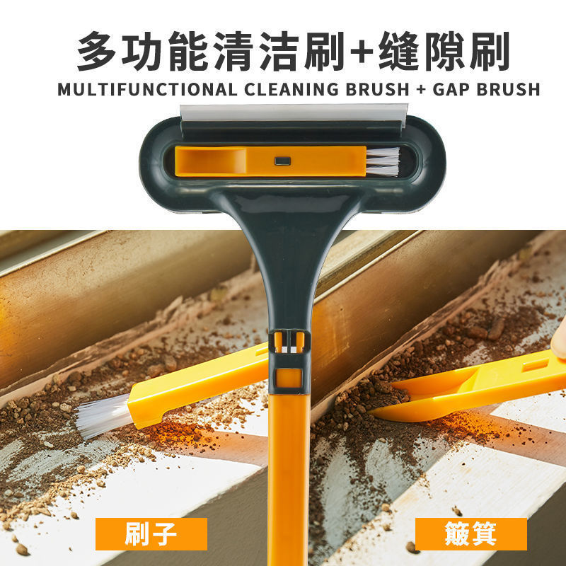 纱窗刷家用擦玻璃刮窗神器免拆洗擦纱网刷子双面干湿两用清洁工具-墨绿色;纱窗不积灰高清大图