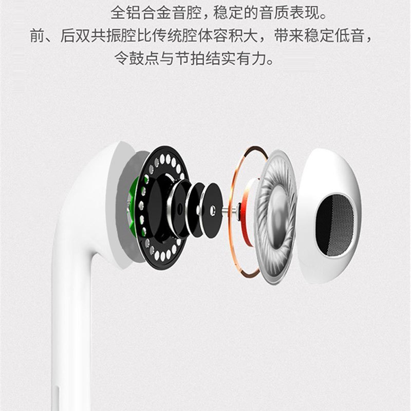[3.5mm接头]纽曼耳机XL08有线高音质适用于vivo华为oppo小米手机入耳电脑超重低音全民k歌游戏吃鸡带麦通用高清大图
