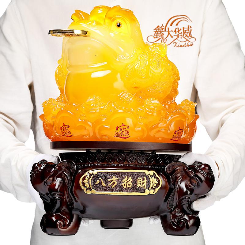 家柏饰(CORATED)大号金蟾摆件金蝉三足金蟾蜍新店铺开业礼品高清大图