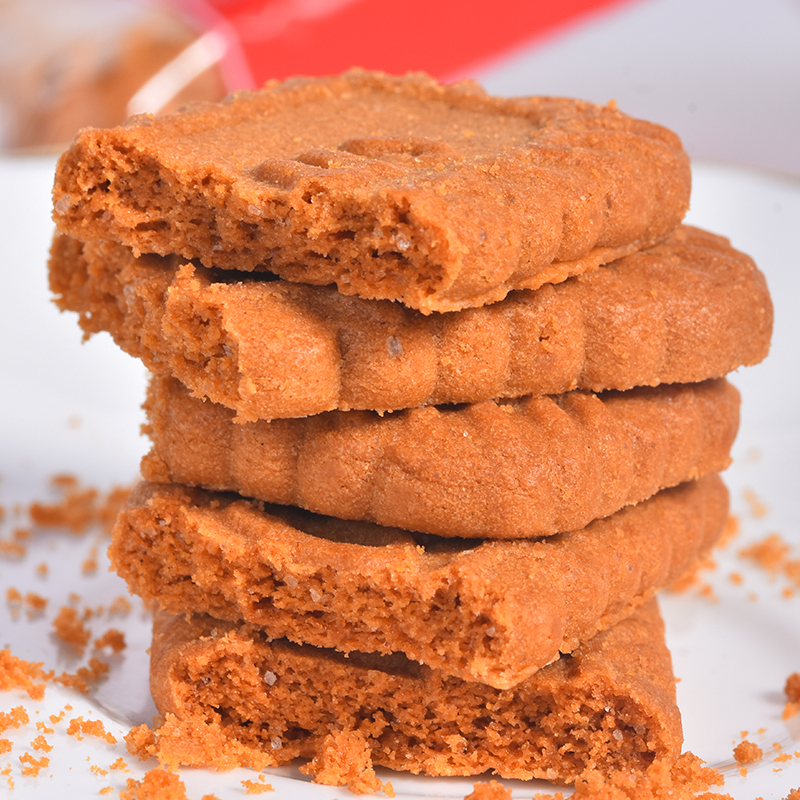 比利时进口饼干lotus和情缤咖时焦糖饼干124gx4包酥性糕点零食品