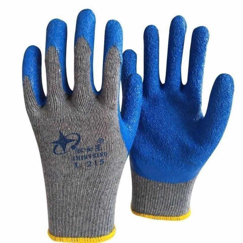 12双星宇织女星l215皱纹浸胶耐磨加厚防滑工作干活防护劳保手套星宇l2