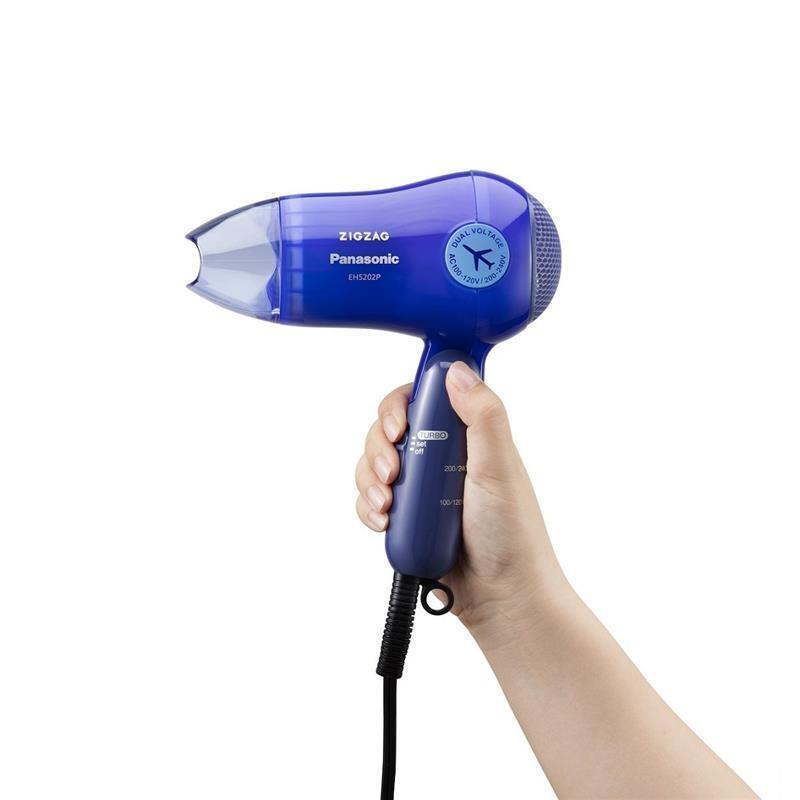 松下（Panasonic）EH5202P-A 负离子吹风机理发店专用1200w家用吹风筒电吹风2档可调 蓝色