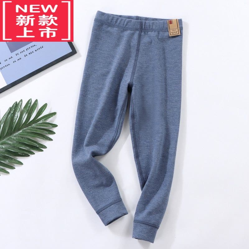 可莉允2022冬季新款儿童校服器炫彩保暖裤双面磨毛童装保暖裤图片