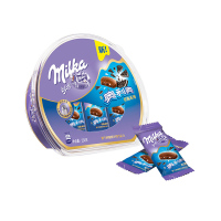 妙卡(Milka )奥利奥松脆饼干碎牛奶巧克力碗装234g碗装 休闲零食 亿滋出品