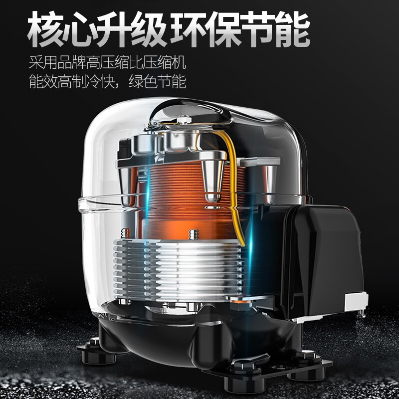 乐创(lecon)展示冷柜岛柜平岛柜卧式冰柜展示柜冷藏商用保鲜柜冷藏柜烧烤配菜柜海鲜超市冰箱雪糕柜 1.4单压288L