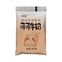 可可牛奶袋装白帝网红早餐儿童老人巧克力牧场原奶纯奶 12袋