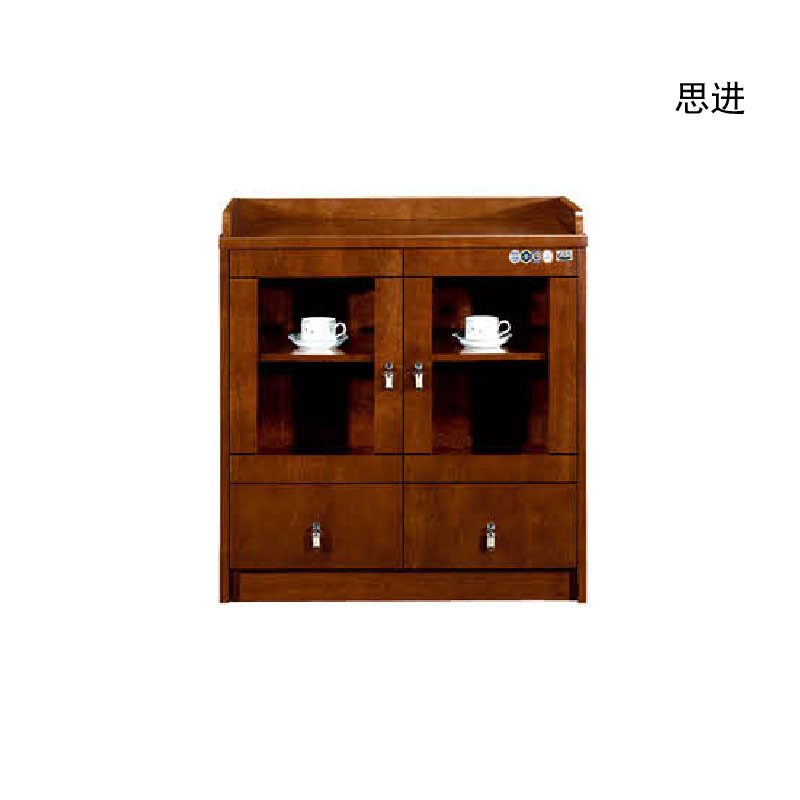思进 实木皮 胡桃色 封闭漆 茶水柜 800W*400D*850H C15-2H(单位:张)