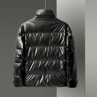 简号潮牌加厚羽绒服男秋冬新款潮流帅气亮面冬季白鸭绒保暖立领男士羽绒服外套 青CCYR2163