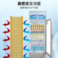 穗凌(SUILING) 317升饮料柜展示柜 冷藏单门立式展示柜 商用冰柜 便利店冰箱啤酒饮料冷藏柜LG4-317L