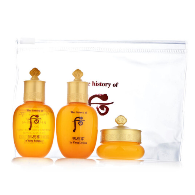 后(The history of Whoo)拱辰享气韵生旅行套装 中小样 润颜滋养水乳霜 3件套 44ml