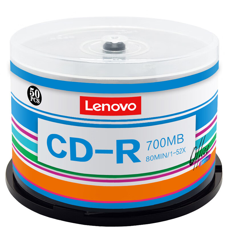 联想 CD-R 光盘/刻录盘 52速700MB 办公系列 空白光盘0555