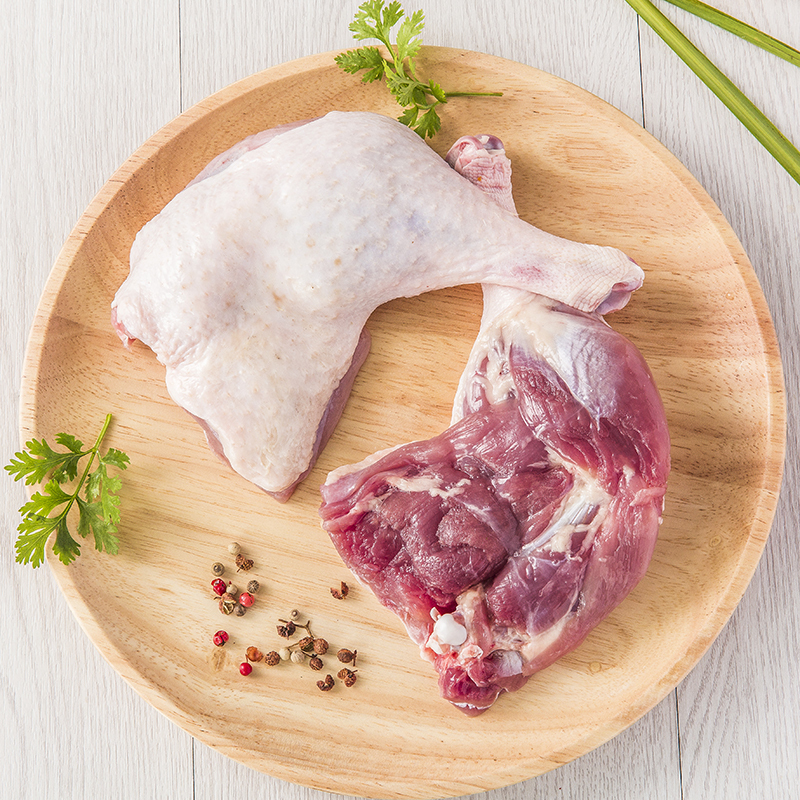 华英 精切鸭腿 600g /袋 烧烤食材卤鸭腿食材 国产速冻生鲜禽肉