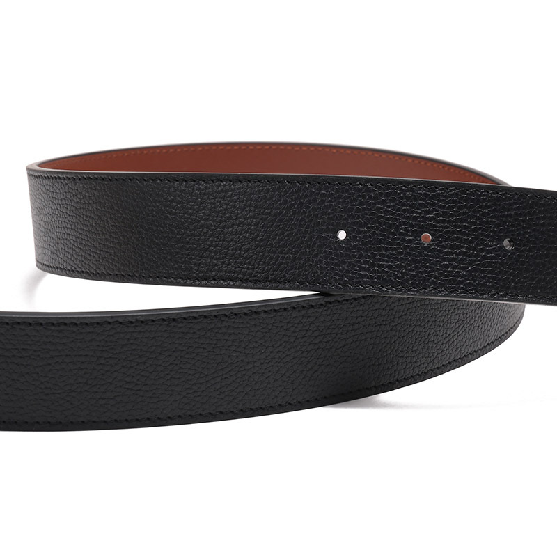 博柏利burberry男款牛皮革搭扣不可裁剪双面旋转皮带腰带8066650