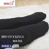 连裤袜比基尼丝袜280D蝴蝶裆天鹅绒哑光袜子 费琳