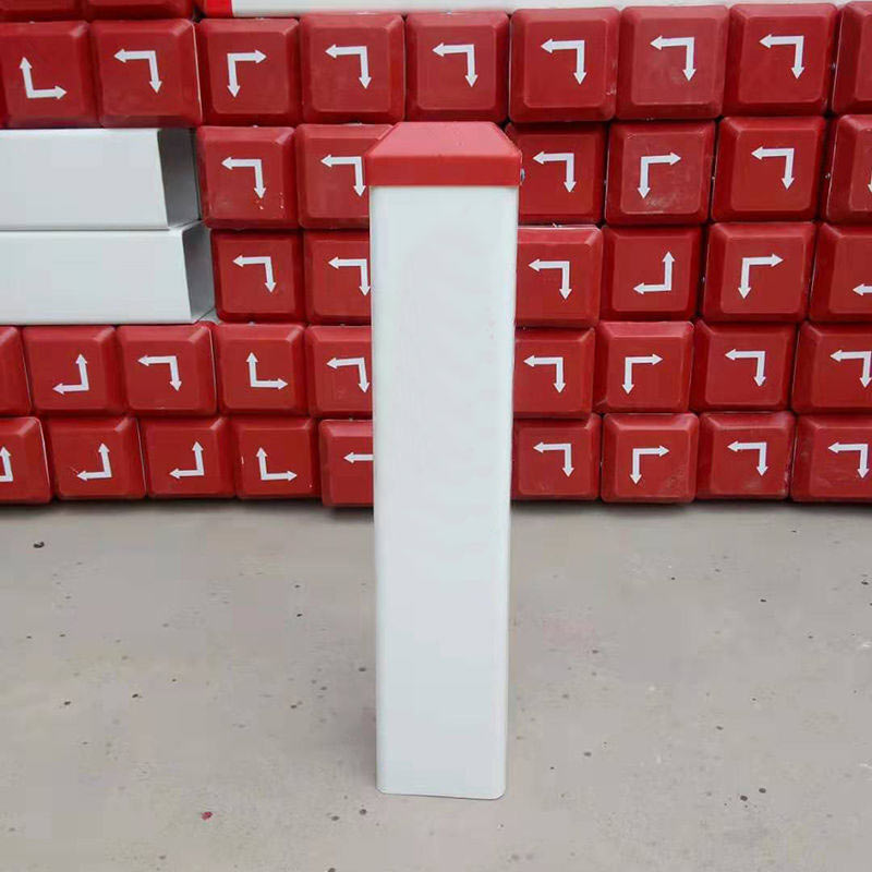 理念 PVC塑钢标志桩警示桩 十字 120*120*500mm 10个/捆高清大图
