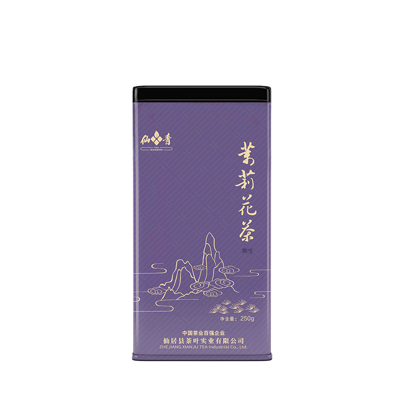 仙青茉莉飘雪250g罐高清大图
