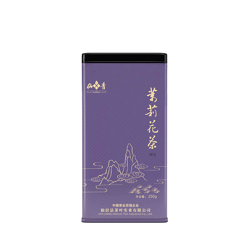 仙青茉莉飘雪250g罐图片
