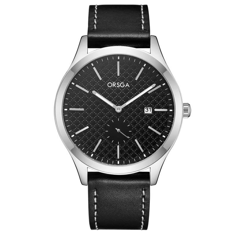 ORSGA手表男简约男士手表防水日历时尚休闲商务学生男表石英表腕表1177G图片
