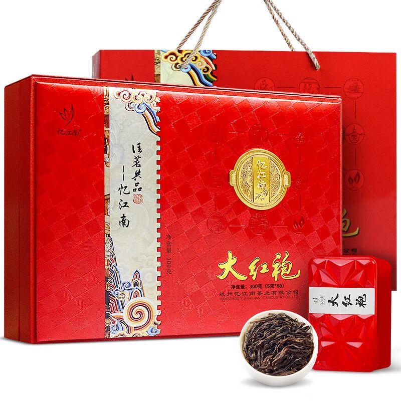 忆江南 岩韵大红袍礼盒300g武夷山乌龙茶茶叶礼盒装节日