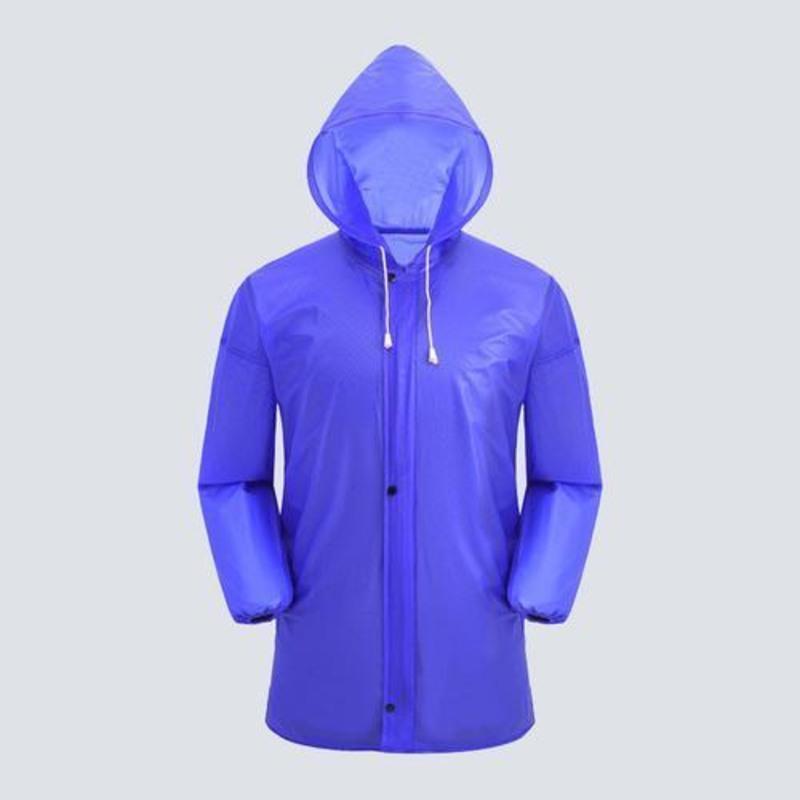 雨衣雨裤套装分体防水男女电瓶车骑行全身加厚钓鱼防暴雨雨衣 单独上衣(紫色) 均码(160-172cm身高)