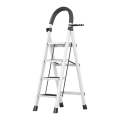 臻远 ZY-T139 多功能梯子家用折叠梯室内踏板楼梯 白色四步梯