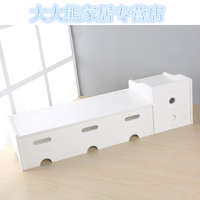 电脑显示器增高架液晶屏支架托架办公室桌面收纳置物架抽屉式双层