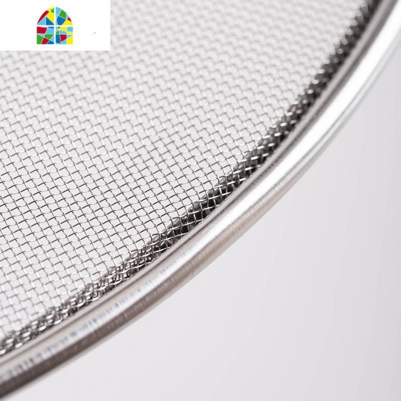 日式防油溅网盖不锈钢蔬菜焯烫沥水盖厨房带手柄防油网罩防溅锅盖 FENGHOU 不锈钢防溅油锅盖(24-28cm锅具适用)图片