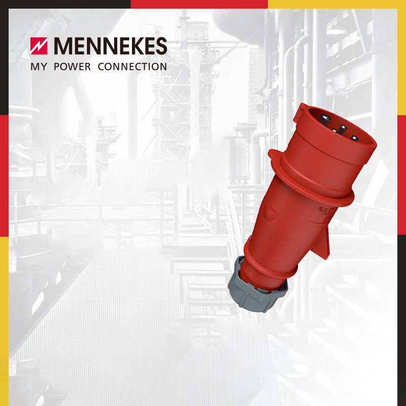 MENNEKES/63A-6h/380-415V/3P+接地TYP1248A插座 1个