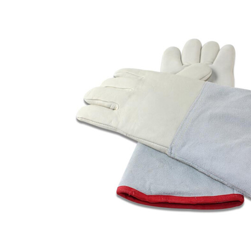 苏宁宜品35CM牛皮加厚防冻防寒手套高清大图