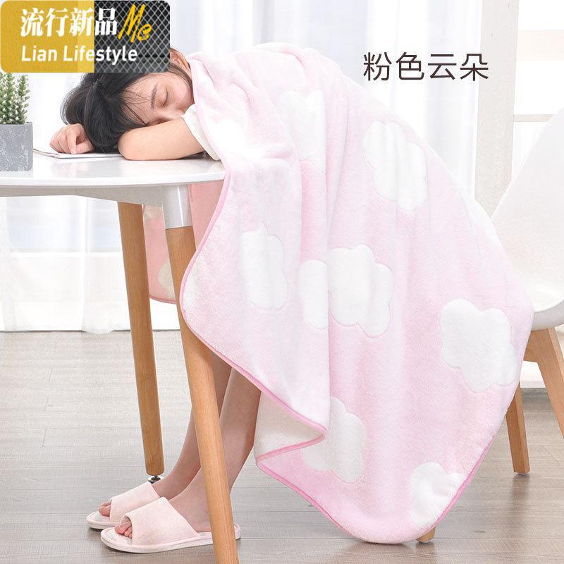 毯子法兰绒办公室午睡毯法兰绒儿童小毛毯被子单人薄款夏季空调毯 三维工匠