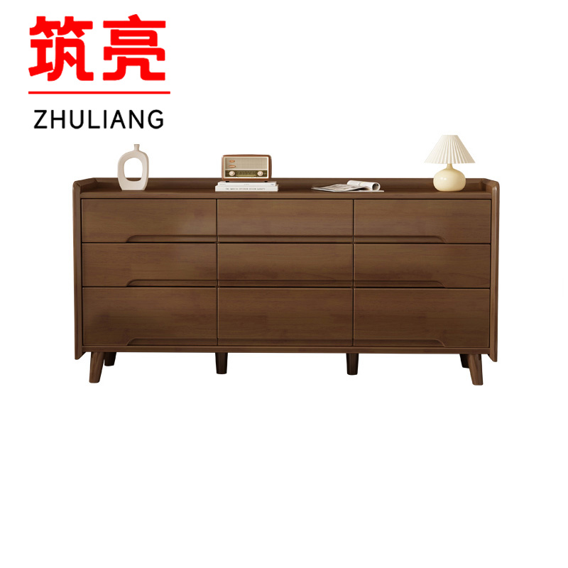 筑亮 实木置物柜 160*40*76.6cm 个高清大图