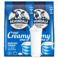 德运(Devondale)高钙全脂成人奶粉1KG*2袋装