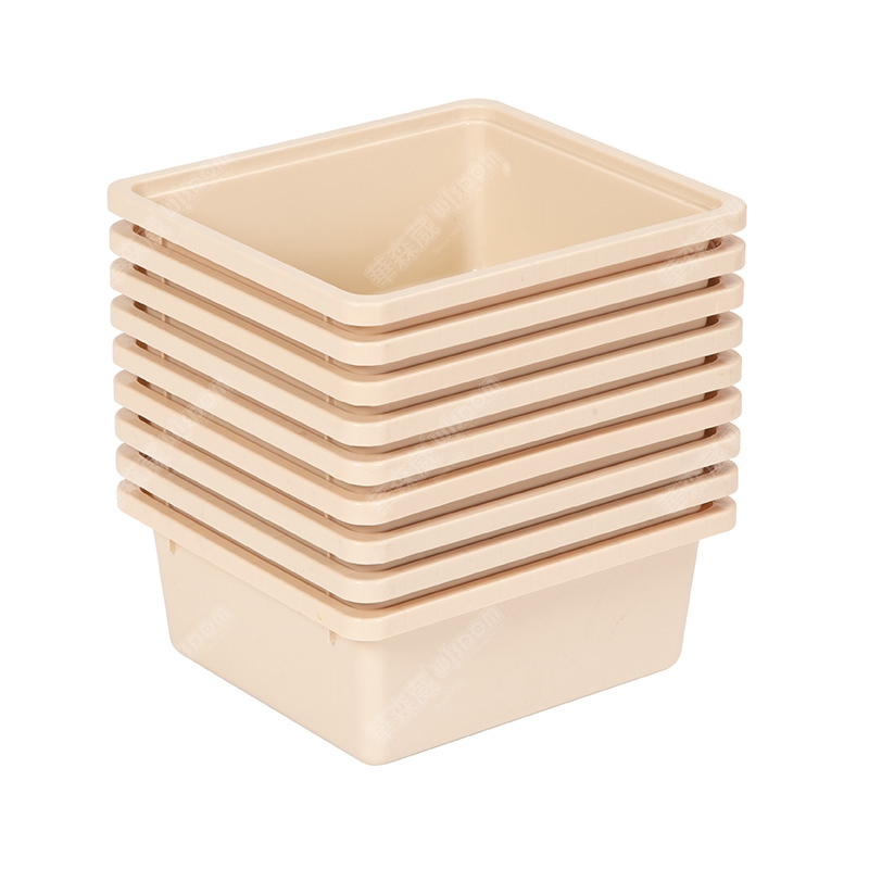 华森葳 多彩教具盒大/小-木色 多彩教具盒小-桔色高清大图