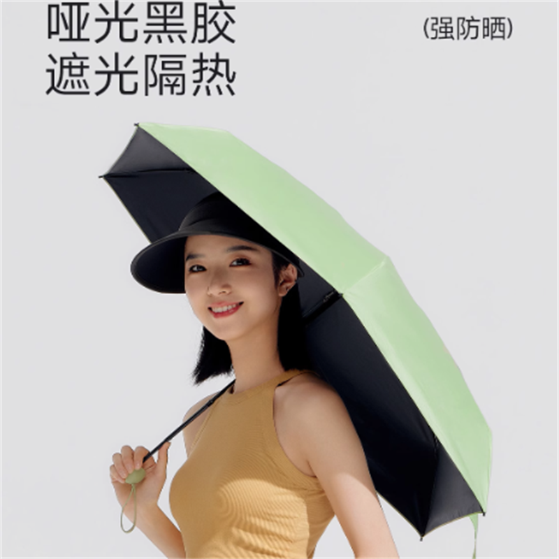 VVC 果冻口袋五折伞 折叠加固加厚晴雨两用 颜色随机发 VGY4S507