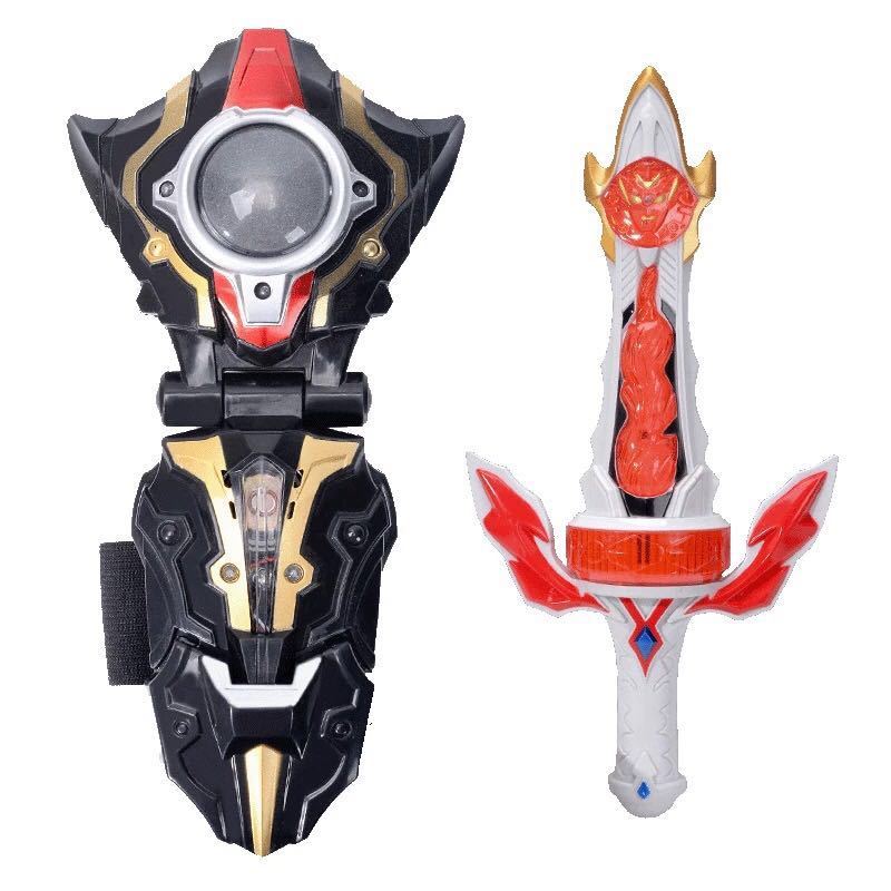 奥特曼玩具套装组合全套男孩变身器欧布罗布武器变身器大礼盒 风马