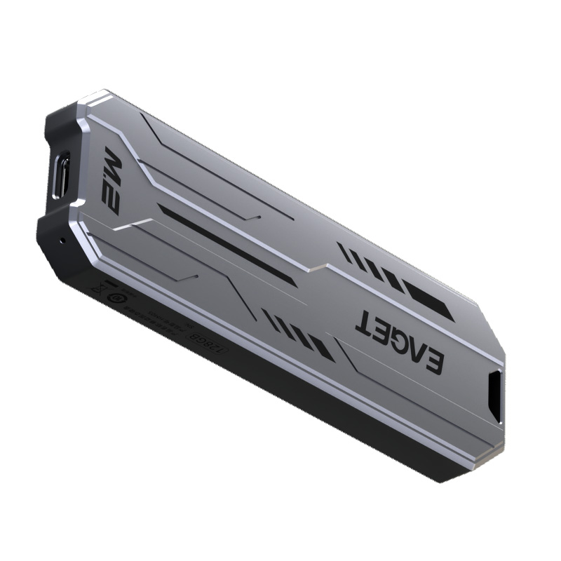 忆捷(Eaget)M.2移动固态硬盘(PSSD)HM05 Type-C USB3.2高速传输CNC全金属款2TB高清大图