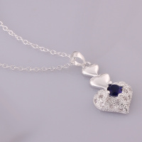 N640 Women Silver Necklace 镀925纯银女项链日韩版锁骨链潮人送女朋友七夕情人节礼物
